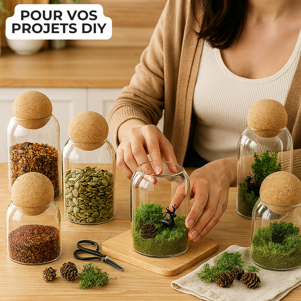bocaux en verre pour projets diy