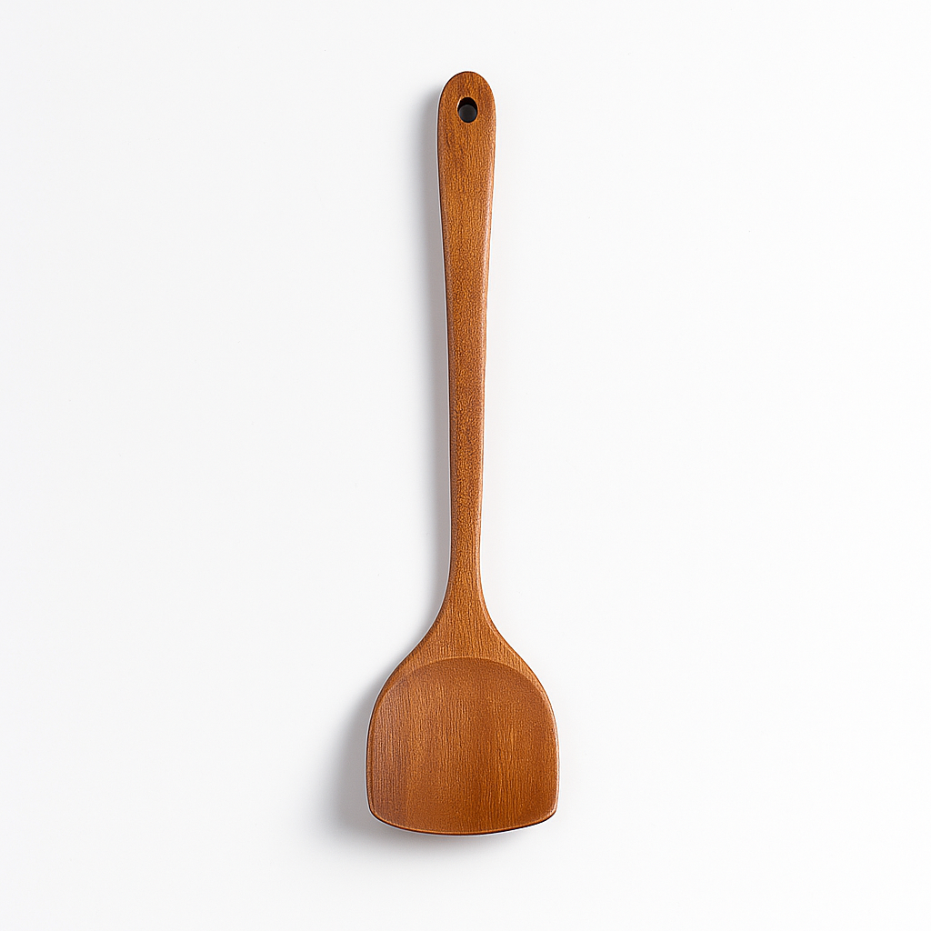 Spatule en bois naturel, douce et durable, design élégant pour une cuisine pratique et agréable