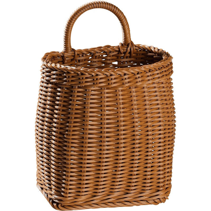 Panier de rangement en rotin suspendu