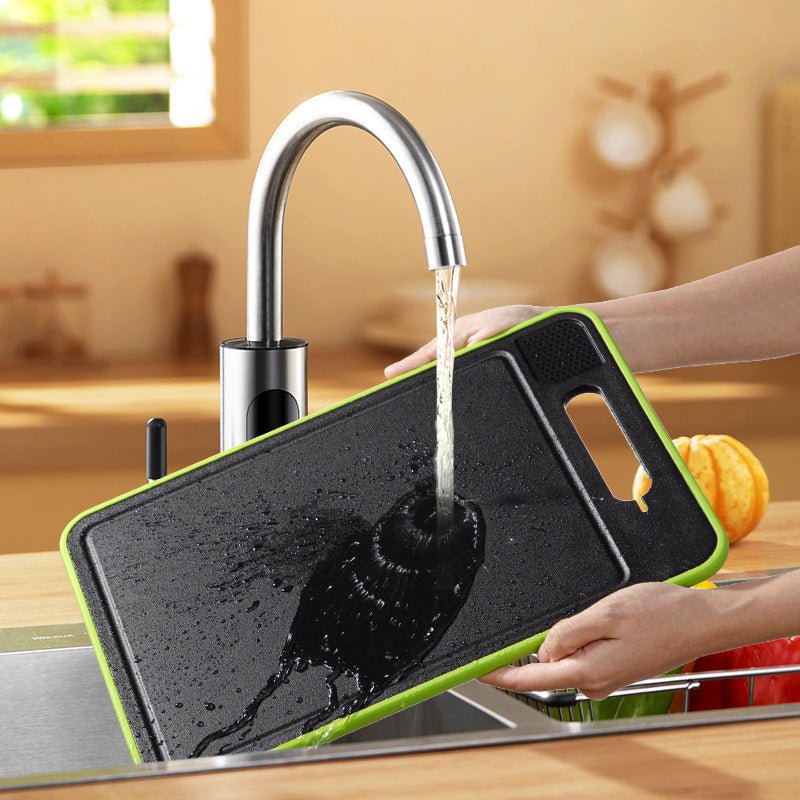 Planche à découper 4 en 1 multifonction en métal durable, facile à nettoyer pour cuisine organisée et gain de temps