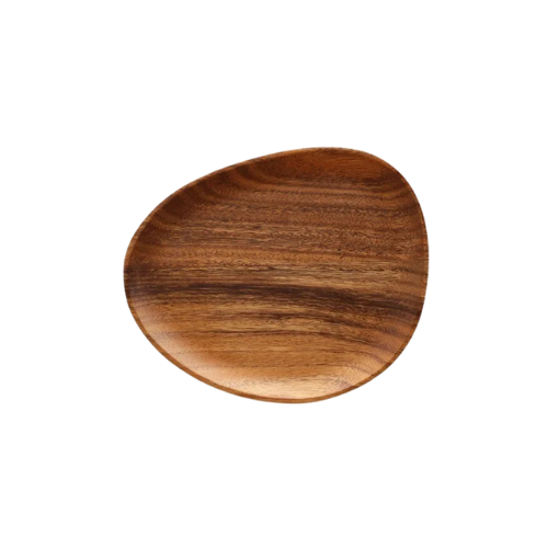 Assiettes en bois massif
