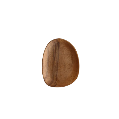 Assiettes en bois massif