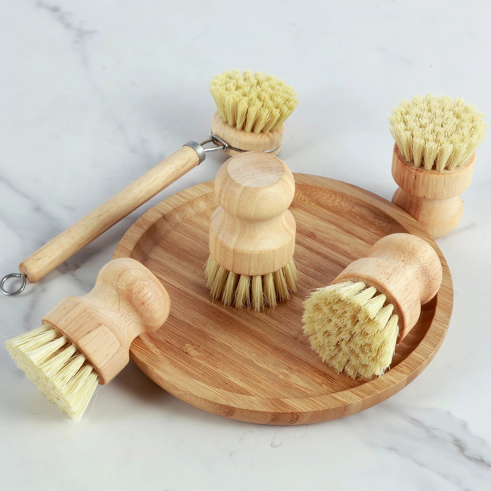 Set de brosses à vaisselle en bambou