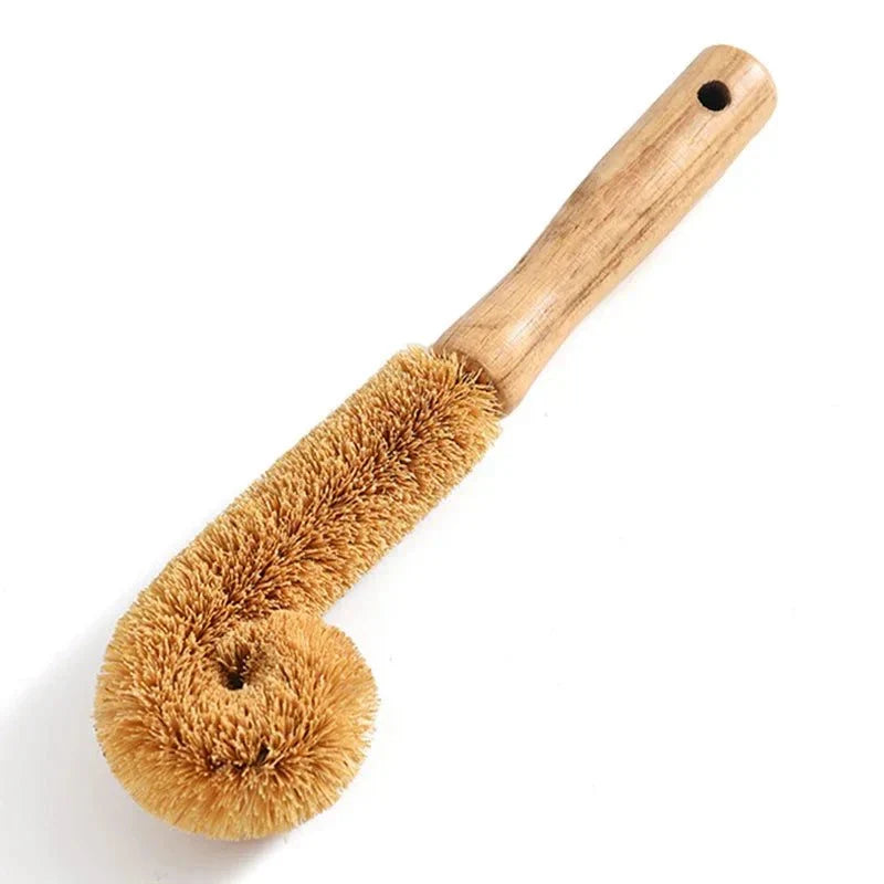 Brosse de nettoyage cuisine en poils de coco naturel – Écologique et durable
