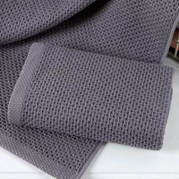 Torchons en coton absorbants gris pour cuisine et nettoyage ménager