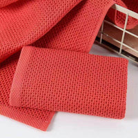 Torchons en coton absorbants et doux pour cuisine, lot de 4/6 pièces, couleur rouge