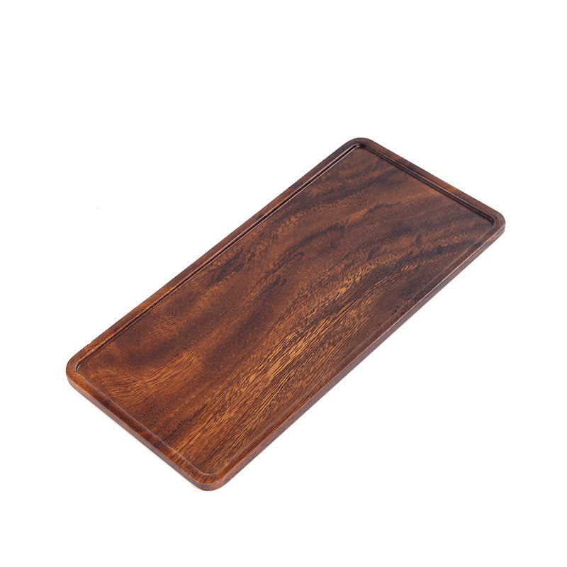 Plateau rectangulaire en bois naturel