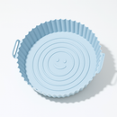 moule en silicone bleu pour airfryer, anti-adhésif, flexible et facile à nettoyer, idéal pour cuisiner légumes, frites et gâteaux