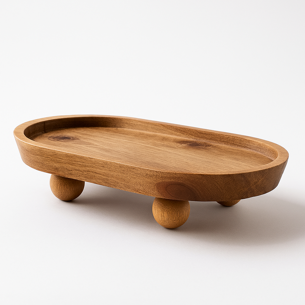 Plateau de présentation en bois
