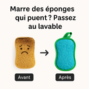 Éponges lavables réutilisables