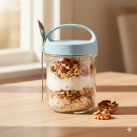 Pot en verre pour petit-déjeuner