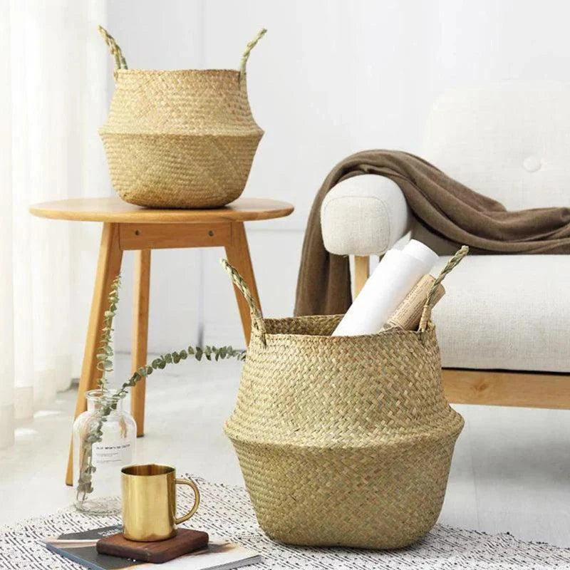 Panier en jonc de mer
