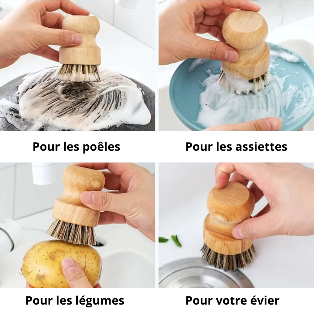 Brosse à vaisselle en bambou