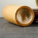 Pot de stockage en bambou naturel