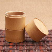 Pot de stockage en bambou naturel