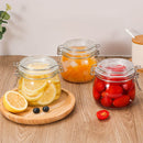 Bocaux en verre avec couvercles articulés pour conservation fraîche et élégante des aliments secs