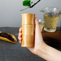 Pot de stockage en bambou naturel