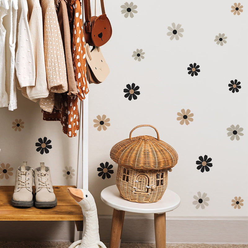 Panier en rotin décoratif