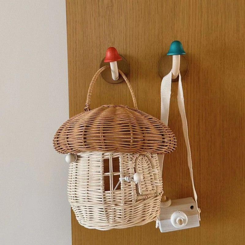 Panier en rotin décoratif
