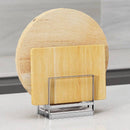 Support pour planches à découper en acier inoxydable à double barre pour organiser la cuisine