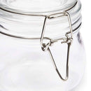 Bocal en verre transparent avec couvercle articulé hermétique pour conservation alimentaire pratique et élégante