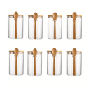 Bocaux en verre avec cuillère en bois