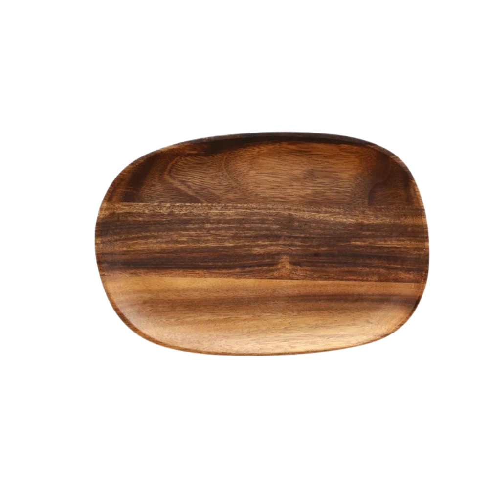 Assiettes en bois massif