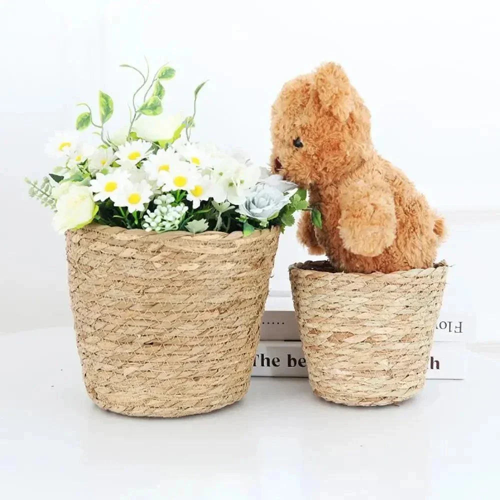 Pot de fleur en rotin - Charmant, durable et design intemporel