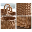 Panier en rotin suspendu