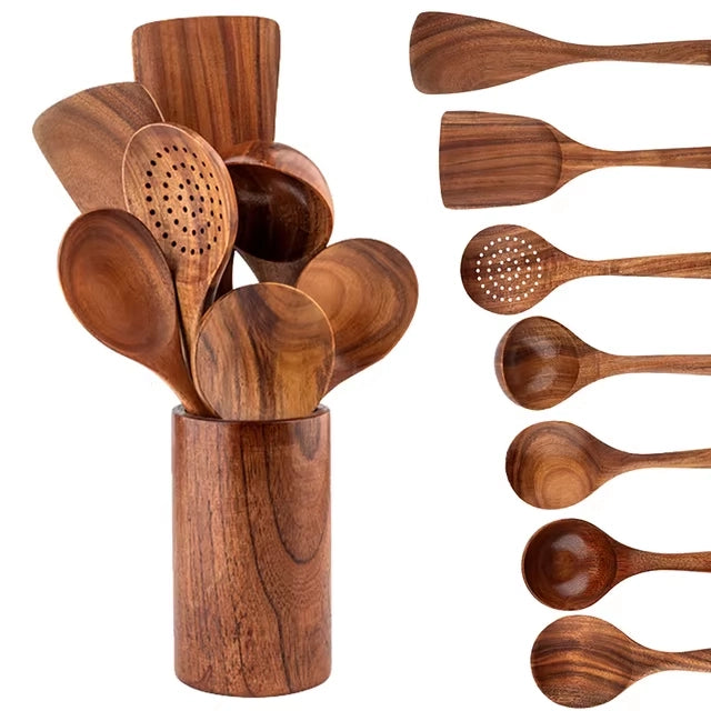 Set d'ustensiles en bois