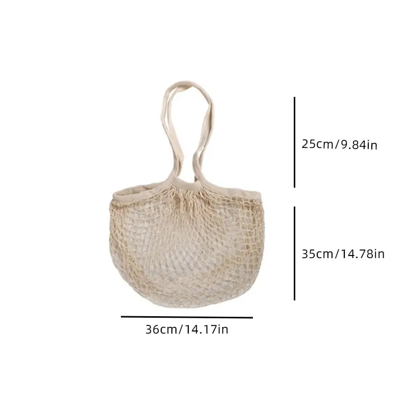 Sac en maille de coton réutilisable