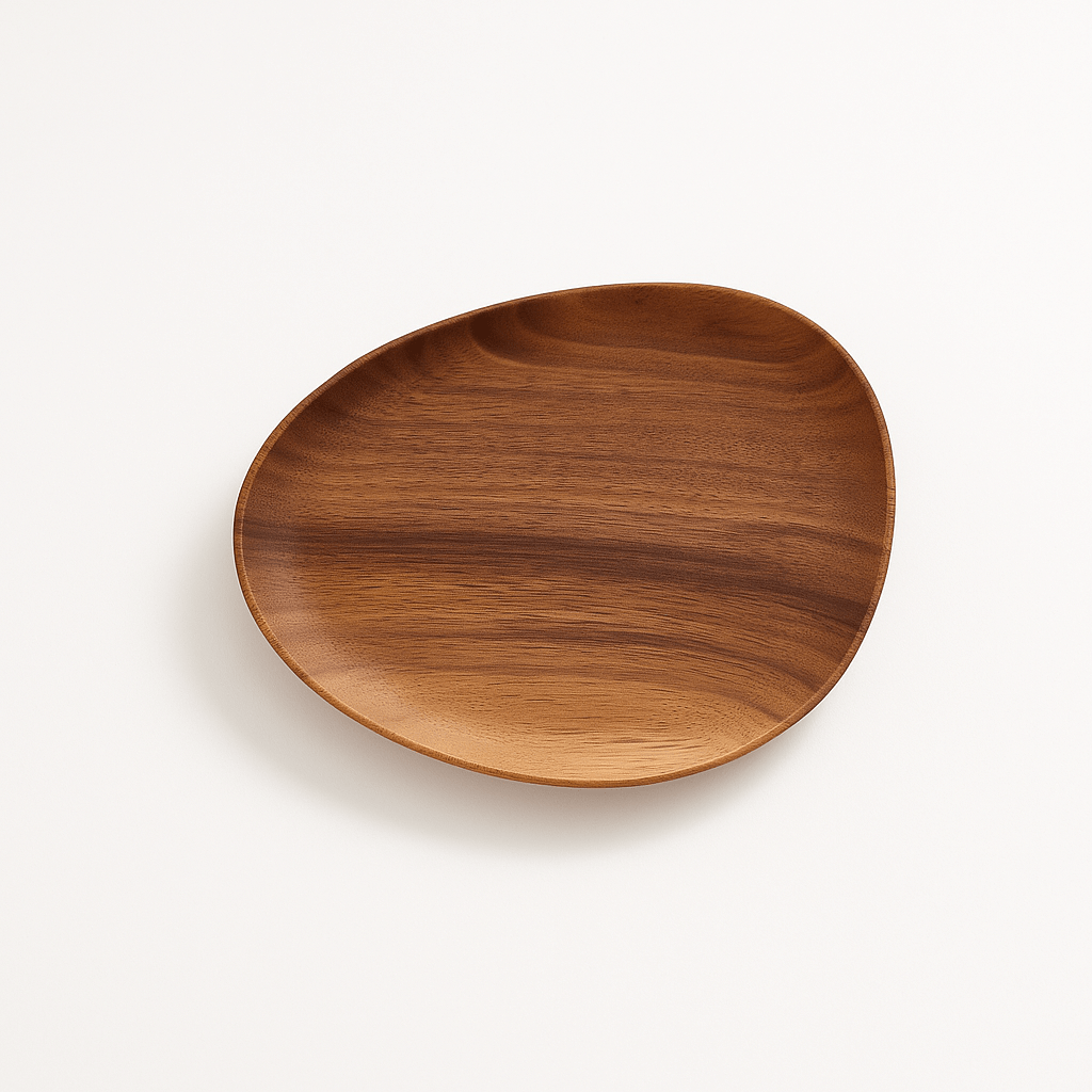 Kaindly - Assiette en bois massif - Élégance naturelle pour votre table