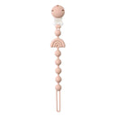 Attache tétine silicone rose - Kaindly