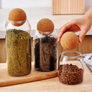 Kaindly - Bocaux en verre avec boule de liège - Lot de 3