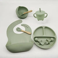 Coffret repas bébé vert - Kaindly