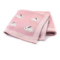 Couverture bébé lapin 1 rose - Kaindly 