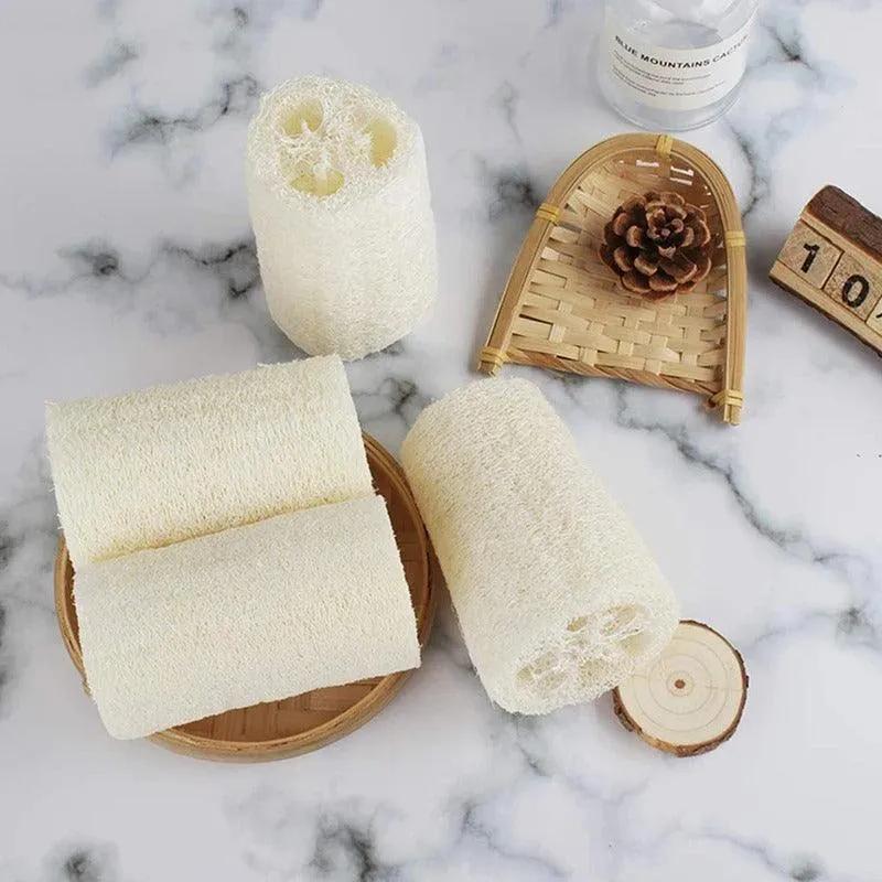 Éponge loofah - Lot de 4 pièces