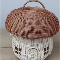 Panier en rotin décoratif